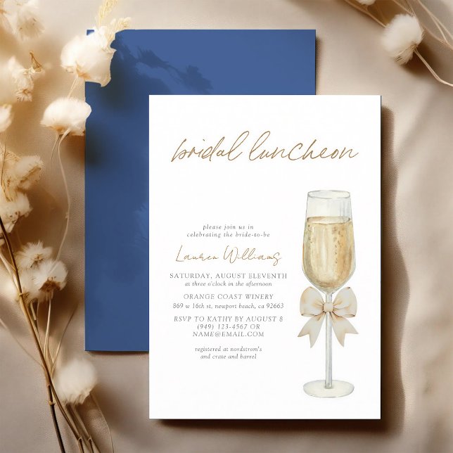 Invitation Déjeuner de mariage avec écriture en forme de coup (Créateur téléchargé)