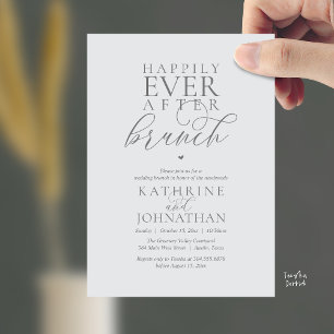 Invitation Déjeuner de Mariage Élégant et Heureux pour Toujou