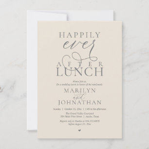 Invitation Déjeuner de mariage élégant et heureux pour toujou