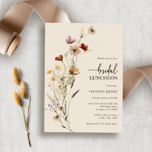 Invitation Déjeuner de mariage floral élégant