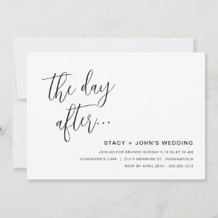 Invitation Déjeuner de mariage minimaliste