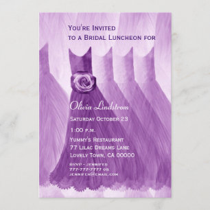 Invitation Déjeuner de mariées jolies serveuses