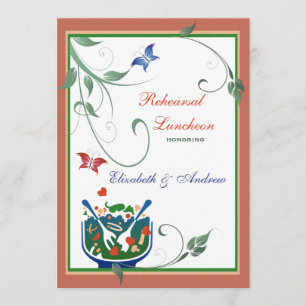 Invitation Déjeuner décontracté - Dîner de répétition