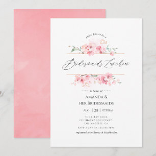 Invitation Déjeuner des femmes d'honneur Géométrique Cristal