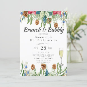 Invitation Déjeuner d'honneur de Noël Poinsettia