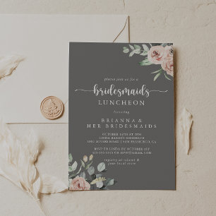 Invitation Déjeuner d'maitrise classique rose rose rose