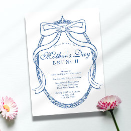 Invitation Déjeuner du jour de la fête des mères dans un styl
