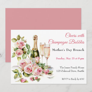 Invitation Déjeuner du jour de la fête des mères – Toast au C