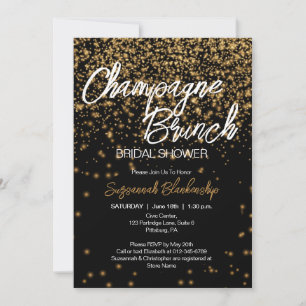 Invitation Déjeuner élégant Champagne Enterrement de vie de j