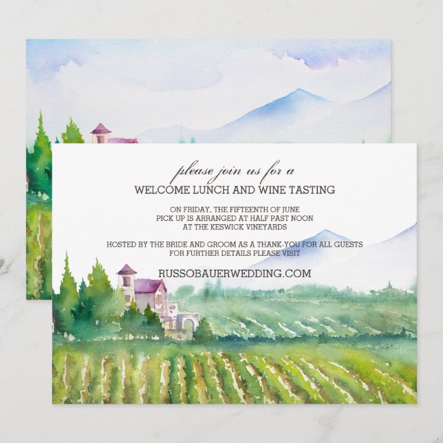 Invitation déjeuner et dégustation de vin de bienv (Devant / Derrière)