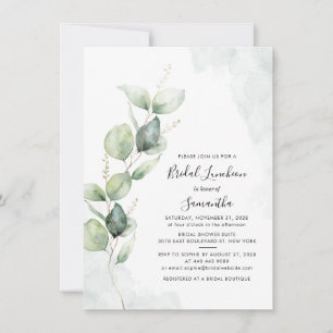 Invitation Déjeuner nuptial Eucalyptus Greenery