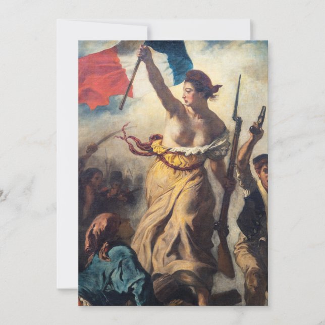 Invitation Delacroix - La Liberté guidant le peuple Gros plan (Devant)