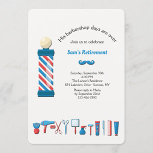 Invitation d'éléments d'atelier de coiffure