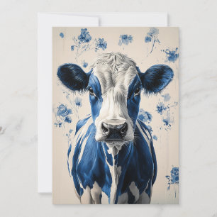 Invitation Delft Blue Cow - Un hommage artistique intemporel