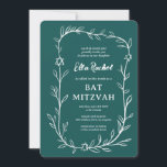 Invitation Délicate étoile botanique de David Bar Bat mitzvah<br><div class="desc">Carte parfaite pour annoncer un bat mitzvah, bar mitzvah ou une autre célébration juive ! L'art délicat de trame feuille dessinée à la main pour vous! ENTIÈREMENT PERSONNALISABLE ! Cliquez sur "Personnaliser" ci-dessus pour modifier le texte. Cliquez sur "modifier à l'aide de l'outil de conception" pour ajuster les polices, les...</div>