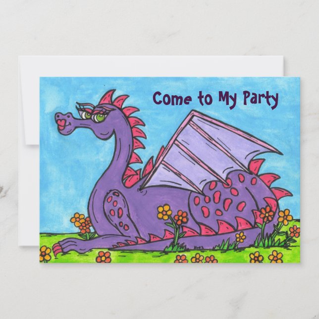Invitation d'Elizabeth le Dragon Party (Devant)
