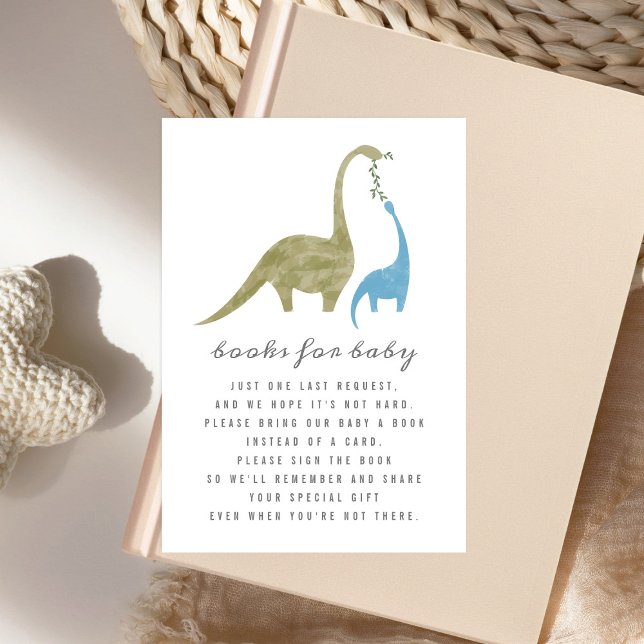 Invitation Demande de Baby shower de Dinosaure pour bébé mama (Créateur téléchargé)
