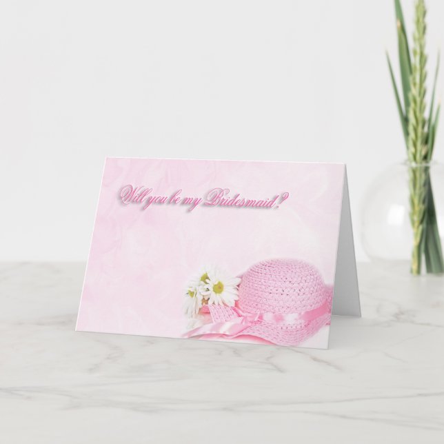 Invitation Demande de Bridesmaid (Devant)