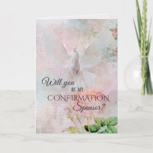 Invitation Demande de commanditaire de confirmation religieus