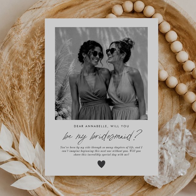 Invitation Demande de Demoiselle d'Honneur Manuscrite (Zazzle Will You Be My Bridesmaid Handwritten Proposal Invitation)