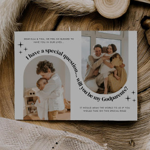 Invitation Demande de Parrainage avec Double Arche de Photos