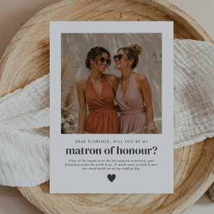 Invitation Demande de Photo pour être Ma Dame d'Honneur