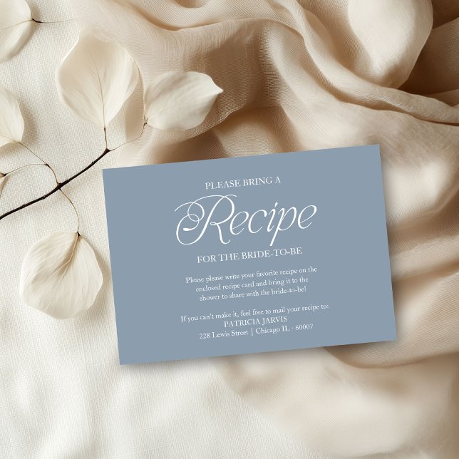 Invitation Demande de recette pour une baby shower "Something (Créateur téléchargé)