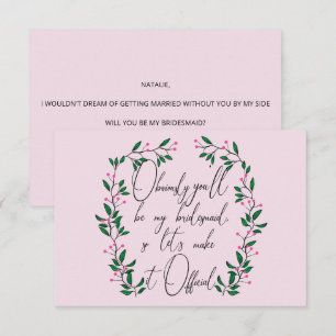 Invitation Demande de témoin de mariage