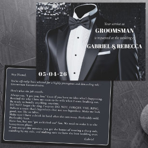 Invitation Demande de témoin de mariage description nœud papi