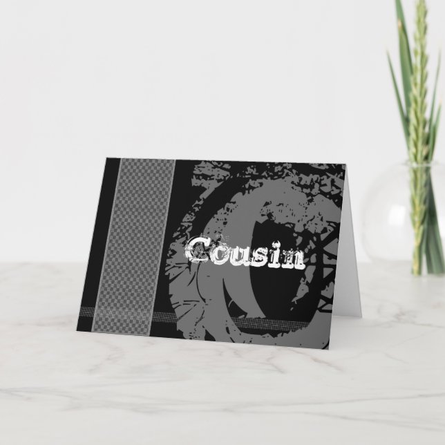 Invitation Demande de témoin de mariage pour cousin - Design  (Devant)