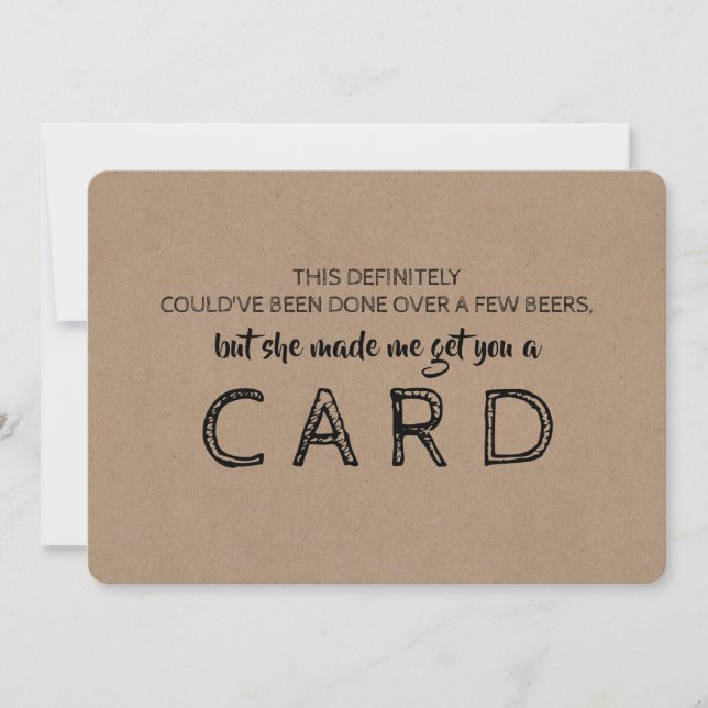 Invitation Demande originale au GARÇON D'HONNEUR (Devant)