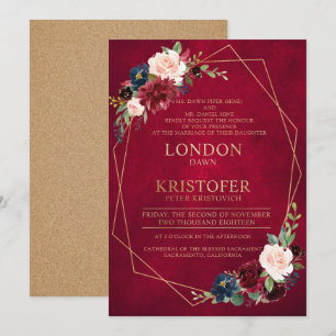 Invitation Demande personnalisée Mme London Dawn