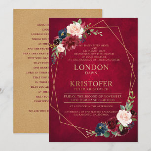 Invitation Demande personnalisée Mme London Dawn