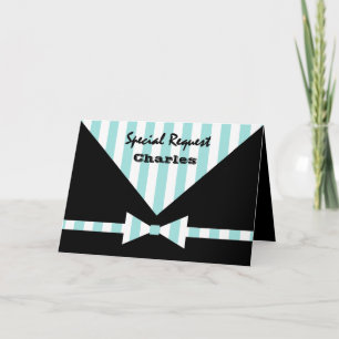Invitation Demande spéciale pour les membres du cortège de ma