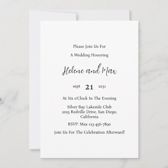 Invitation Démo 1 (Devant)