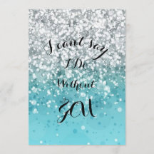 Invitation Demoiselle d'Honneur Turquoise