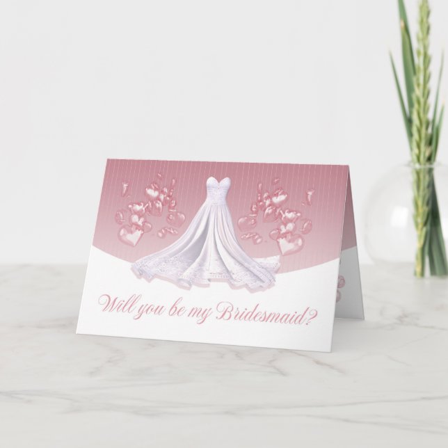 Invitation Demoiselle d'honneur - vous serez ma demoiselle (Devant)