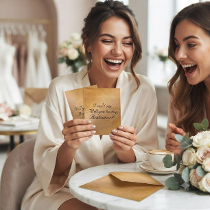 Invitation Demoiselles d'honneur Je ne peux pas dire oui sans