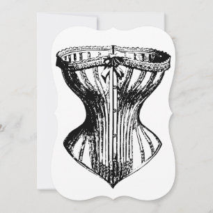 Invitation Demoiselles d'honneur nécessaires corset mignon dr