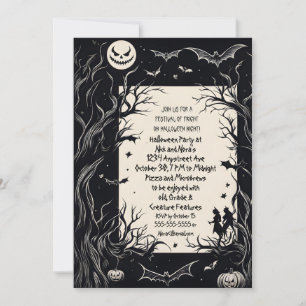 Invitation Demon Moon Halloween Party