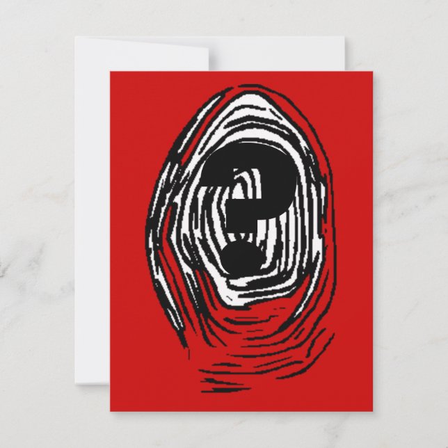 Invitation d'empreinte digitale de partie de (Devant)