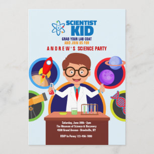 Invitation d'enfant de scientifique