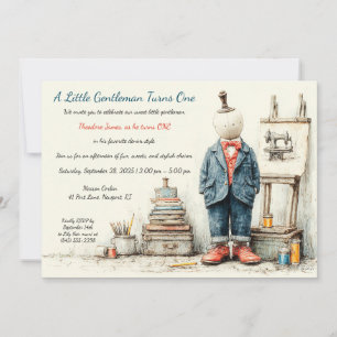 Invitation Denim Baby 1er Anniversaire & Croquis de parfum