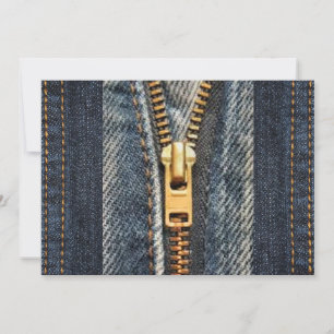 Invitation Denim Blue Jeans Imprimer l'invitation