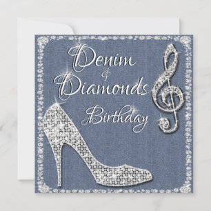 Invitation Denim & Diamonds 25e anniversaire