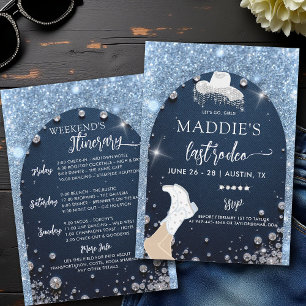 Invitation Denim Diamonds Dernier Rodeo Bling Arch Bacheloret