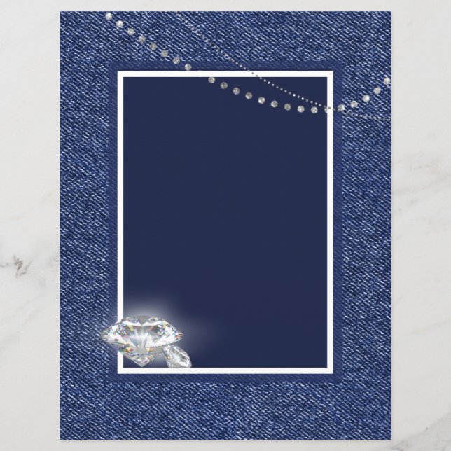 Invitation Denim et diamants (Devant)
