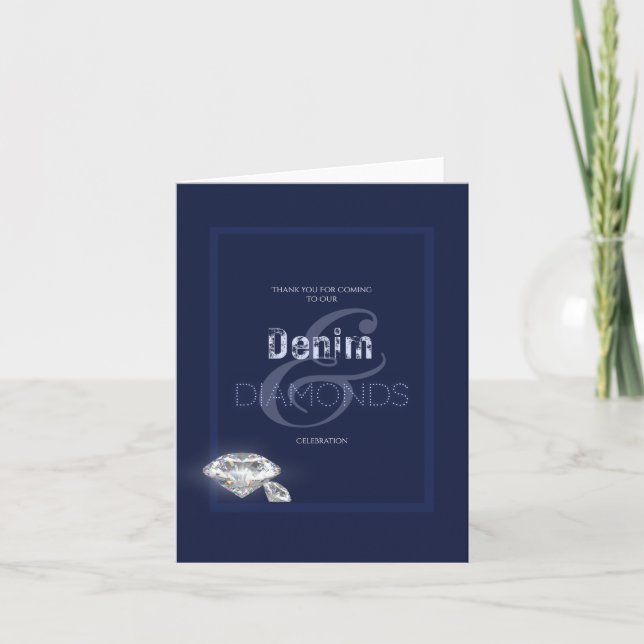 Invitation denim et diamants (Devant)