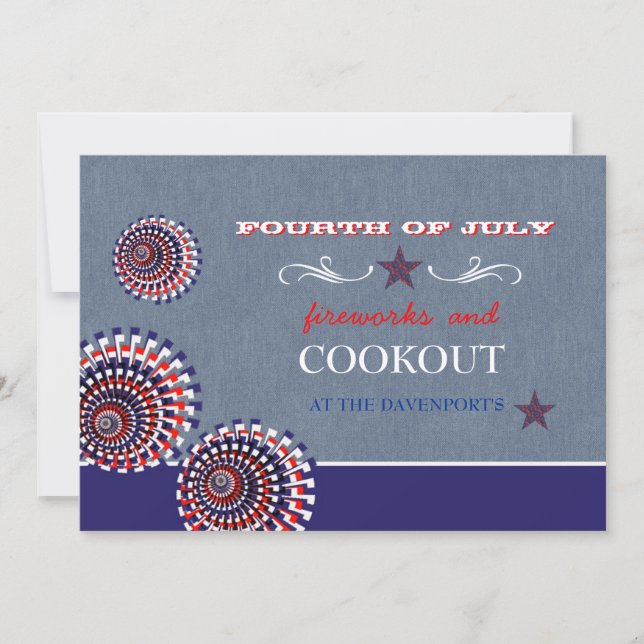 Invitation Denim Holiday (Devant)