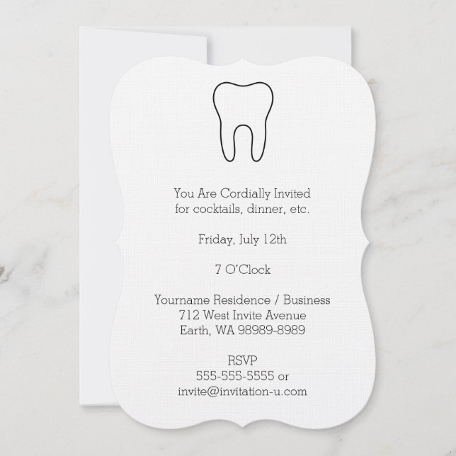 Invitation Dent symbolique (Devant)